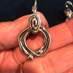 Silver earrings for pierced ears